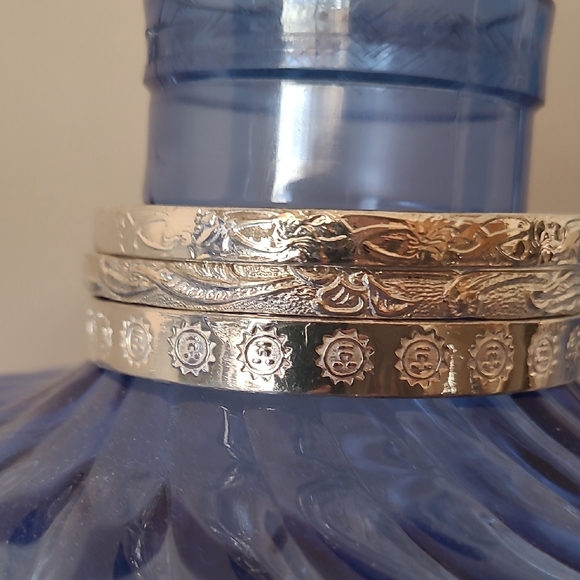 Silver Engraved Bangles - Picture 2 of 7